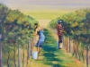 Harvesting the Grapes - Pamela Gordon - Oil